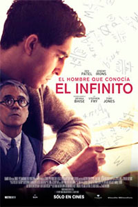 El hombre que conocía el infinito Poster de: El hombre que conocía el infinito